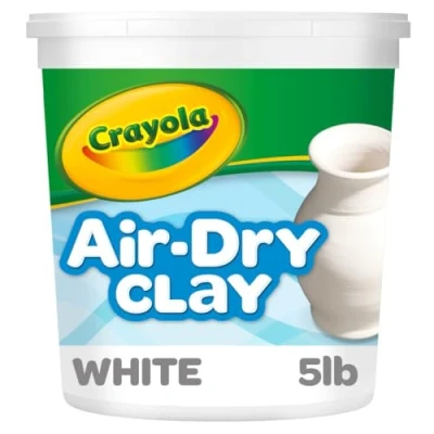 Image of Crayola Air Dry Clay, Natural White Modeling 5 Lb Bucket