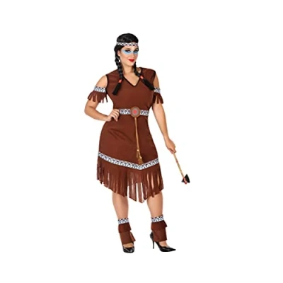 Image of Atosa 56500 Costume Indian Woman XXL Brown Carnival, Women