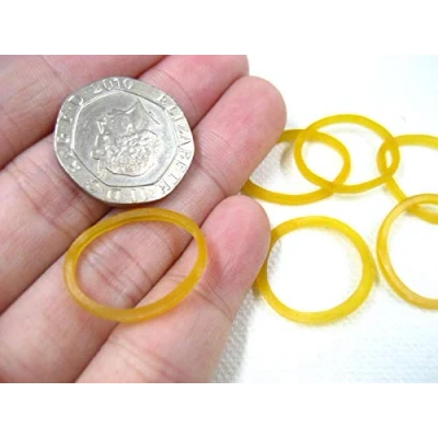 Image of 100pcs Small Rubber Elastic Bands tie for Packing Home Handy (20MM)
