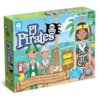 Image of Little Acorn Games PJ Pirates Board Game Educational for 3+ Year Olds 2 4 Players Kids Gifts Boys &amp; Girls Family Age 3 5 6 7 8, Pirate Gift