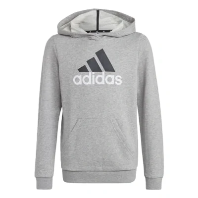 Image of adidas Performance Hoodie Unisex for kids, Size: 7 8y, Medium grey heather/white