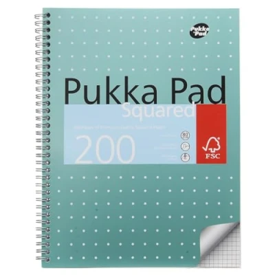 Image of Pukka Jotta Pad Squared A4 200 Pages Pack of 3