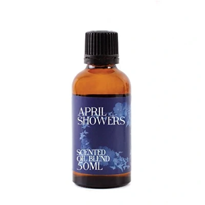 Image of Mystix London April Showers Scented Oil Blend 50ml Fresh Tea Tree, Bergamot, Orange &amp; May Chang Essential Oils Ideal for Aromatherapy, Massage Skincare Versatile Long Lasting Scent