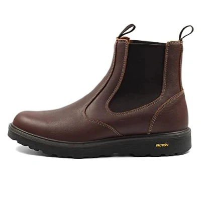 Image of Grisport Men&#039;s Crieff High Rise Chelsea Boots, Brown, 10 UK