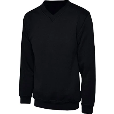 Image of DON Last Man Stands V Neck Sweatshirt Black Adult XS