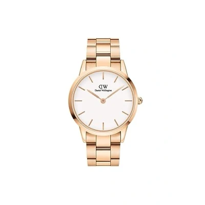Image of Daniel Wellington Iconic Link Men&#039;s Rose Gold Watch DW00100343