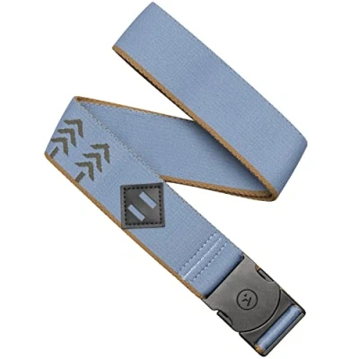 Image of Arcade Belt Blackwood Adventure Elastic Stretch Belt: Heavy Duty Webbing, Non Metal Travel Friendly Buckle Sky Ivy Green, One Size