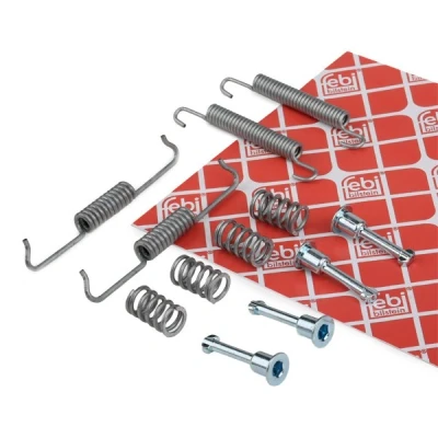 Image of 1644200720, A1644200720 Accessory Kit, brake shoes FEBI BILSTEIN 29225 Rear Axle BMW: 5 Touring, 3 Coupe, X3, VOLKSWAGEN: Touareg I, Transporter Bus