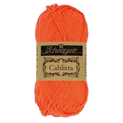 Image of Scheepjes Cahlista 189 Royal Orange Yarn 10x50g