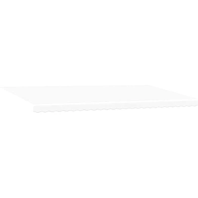 Image of vidaXL Awning Replacement Fabric for 6x3.5 m Frame White