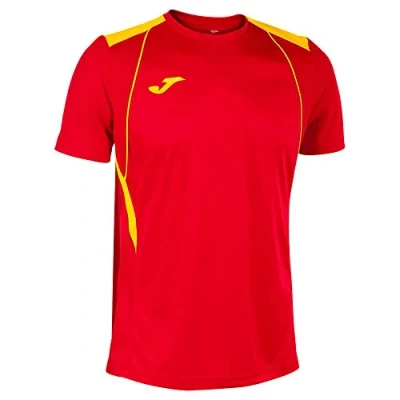 Image of Joma Men&#039;s Championship VII T Shirt, Red Yellow, S