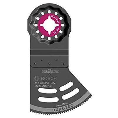 Image of Bosch Professional 10 x Starlock AYZ 53 BPB Dual Tec Saw Blade (for Wood &amp; Abrasive Material, Accessories for Multi Cutters)