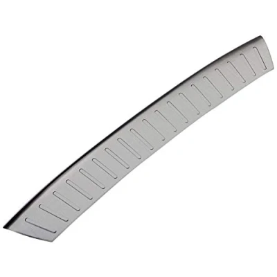 Image of Avisa 2/45215 Black Stainless Steel Rear Bumper Protector Peugeot 508 II SW 2019 &#039;Ribs&#039;