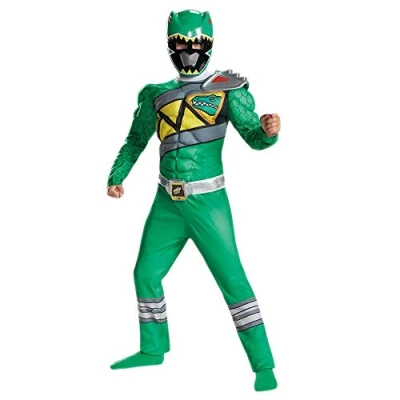 Image of Green Ranger Dino Charge Classic Muscle Costume for Kids