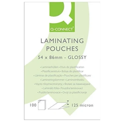 Image of Pack of 200 Quality ID Business Card Laminating Pouches 54x86mm Size Glossy