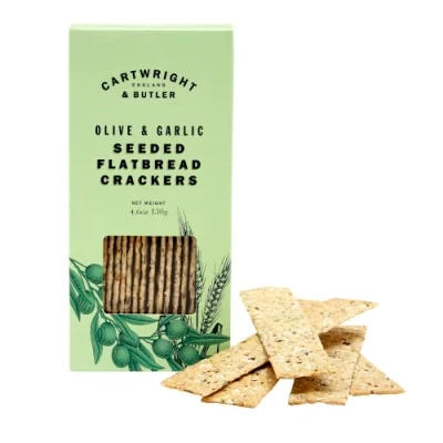 Image of Cartwright &amp; Butler Olive and Garlic Wheat Flat Breads