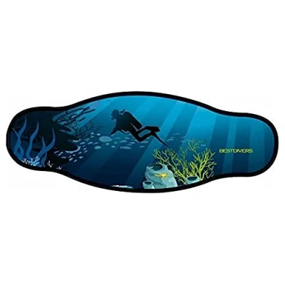 Image of Best divers Neoprene Mask Strap, Double Sheet, abyssi