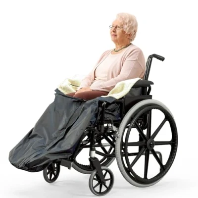 Image of Bramble Fleece Lined Lower Body Wheelchair Cover, with Inside Pocket &amp; Easy Zip Universal Fit, Perfect for Keeping Legs Cosy, Warm Dry