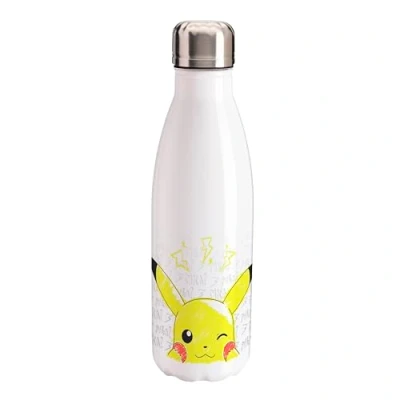 Image of ABYstyle Pokémon Pikachu Scribble 500ml Stainless Steel Water Bottle Leakproof &amp; Lightweight Merchandise Gifts