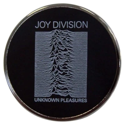 Image of Joy Division Unknown Pleasures Pin Badge One Size
