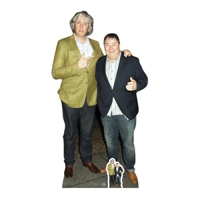 Image of STAR CUTOUTS Life Size Cut Out with Mini Version of Edd China and Mike Brewer, Cardboard, Multi Colour, 173 x 95 cm