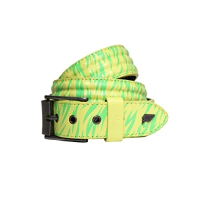 Image of Lowlife Cover Up Leather Belt in Neon Yellow