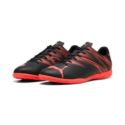 Image of PUMA Men&#039;s ATTACANTO IT Soccer Shoe, Black Glowing RED, 11 UK