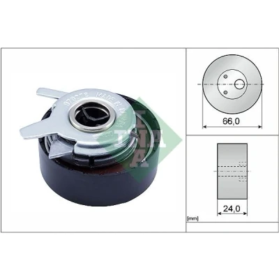 Image of 9180624, 9207927, 92079276 Tensioner Pulley, timing belt INA 531 0276 30 VOLVO: V70 I, 2, VOLKSWAGEN: Transporter 4, LT 28 46 2 Kasten