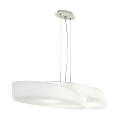 Image of Ufo Ceiling Pendant 6 Light E27 IP44, Matt White, Opal White