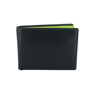 Image of Sergio Tacchini, Men&#039;s Wallet in Genuine Leather Multicolored Interior with Gift Box