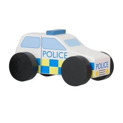 Image of Orange Tree Toys Police Car Wooden Toy (FSC®)