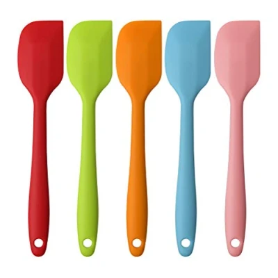 Image of 5 Pieces Silicone Spatula, 500F Heat Resistant Rubber Spatulas Non Stick Baking Spatula Kitchen Utensils for Cooking, and Mixing (21cm / 8.2inch)