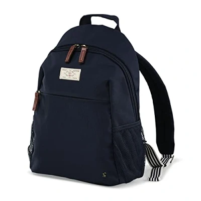Image of Joules Coast Collection, Unisex, Softside Backpack With Adjustable Straps, Fits Laptops Up To 15&quot;, Large 17L Capacity, French Navy
