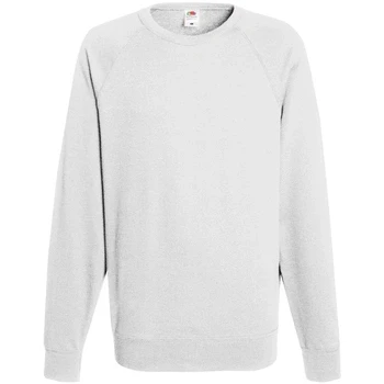 Image of Fruit of the Loom Mens Lightweight Raglan Sweatshirt (240 GSM) (2XL) (White)