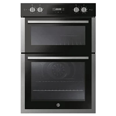 Image of Hoover HO9DC3UB308BI 90cm BI Double oven, Multifunction main Conventional top Black Glass