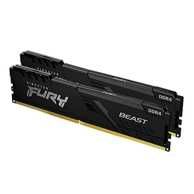 Image of Kingston FURY Beast 64GB (2x32GB) 3200MHz DDR4 CL16 Desktop Memory Kit of 2 KF432C16BBK2/64