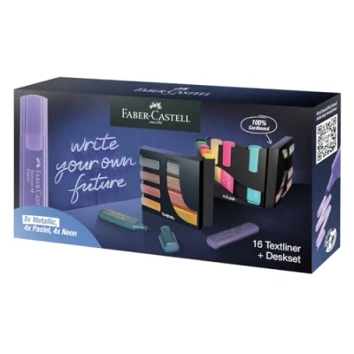 Image of Faber Castell Highlighter Textliner 46 Deskset of 16