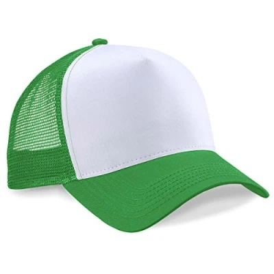 Image of Beechfield Trucker Cap in green / white