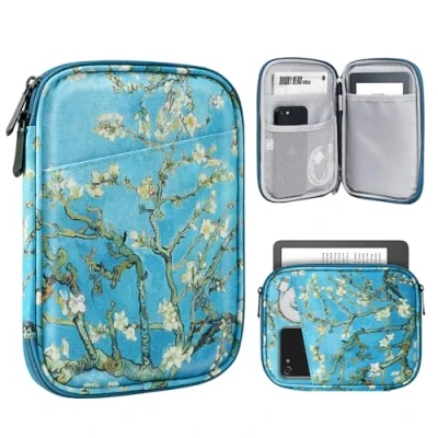Image of TiMOVO 6 7 Inch Tablet Sleeve for All New Kindle Paperwhite and Colorsoft Signature Edition, Protective Cover Case with Pocket E Reader/Kindle Oasis, Apricot Blossom