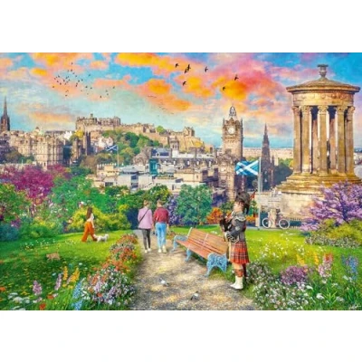Image of Ravensburger Edinburgh Romance 1000 Piece Jigsaw Puzzles for Adults and Kids Age 12 Years Up Scotland