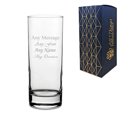 Image of Personalised Engraved 12oz Hiball, Gift Boxed, Personalise with Any Name and Message, Perfect for Occasion