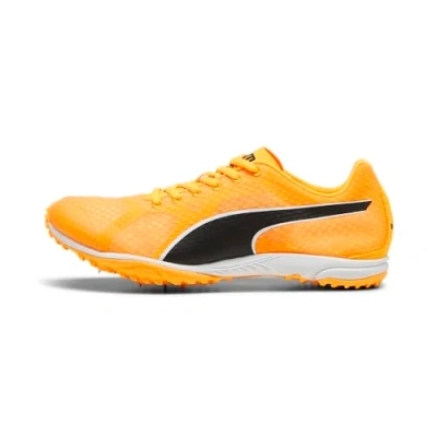 Image of PUMA Evospeed Haraka 8 Unisex Track and Field Shoe, Sun Stream Black White, 9 UK