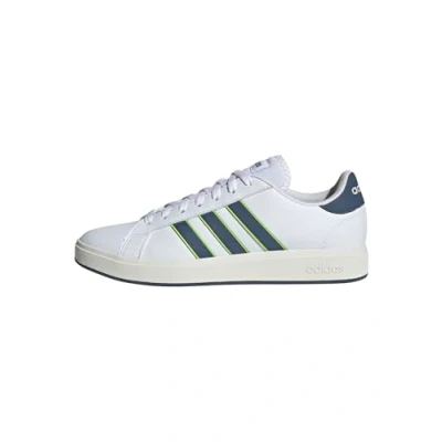 Image of adidas Men&#039;s Grand Court Base 2.0 Shoes, FTWR White/preloved Ink/Off White, 10.5 UK