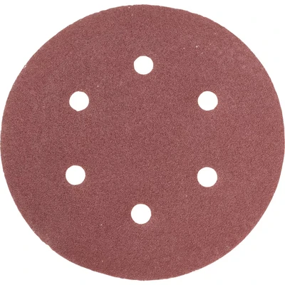 Image of 25x York 150mm Hook n Loop Sanding Discs, 6 Hole P120 (Pk 50)