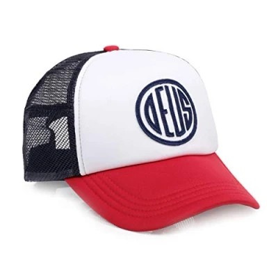 Image of Deus Ex Machina Pill Trucker Mens Cap One Size Red Navy