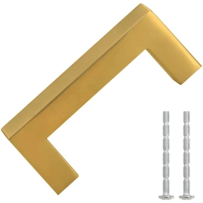 Image of vidaXL Cabinet Handles 10 pcs Gold 64 mm Stainless Steel