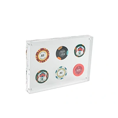Image of Acrylic Casino Poker Chip Display Frame