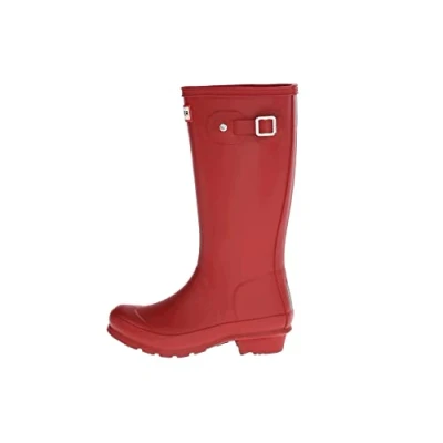 Image of Hunter Junior Young Original Wellies Red W23500 4 UK