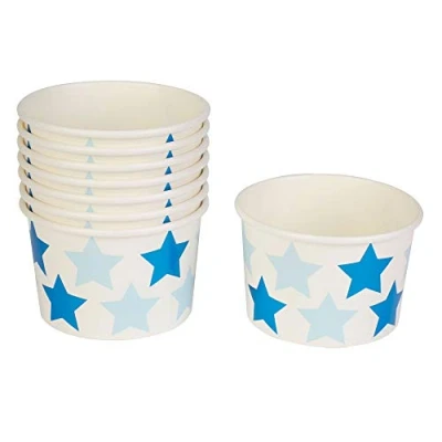 Image of Neviti 775493 Little Star Blue Paper Tub 8 Pack, 8.5 x 5.5