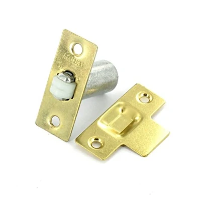 Image of Securit Adjustable Roller Ball Door Catch Polished Brass